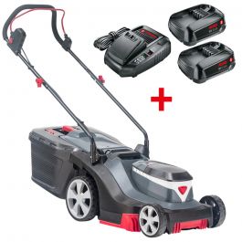 AL-KO 3.22 Li R Easy 18V Bosch Home & Garden Compatible Push Cordless Lawn  Mower (with 2 x 2.5Ah Batteries & Standard Charger)