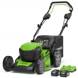 GreenWorks GD24X2LM46SPK4X 4-in-1 46cm 48V Self-Propelled Cordless Lawn ...