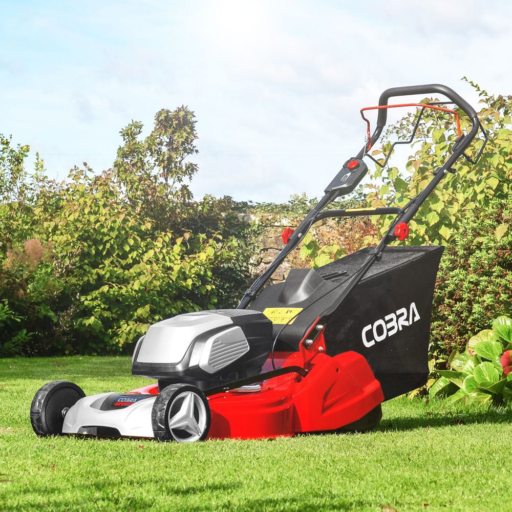 Cobra RM4140V 40V Li-Ion Cordless Rear Roller Lawn Mower (with 4Ah ...