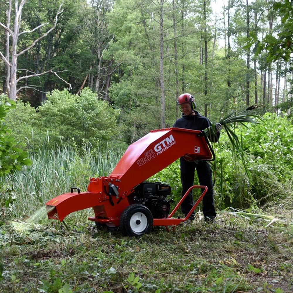 GTM Professional GTS1300 12cm V5 Wood Chipper (Recoil Start)