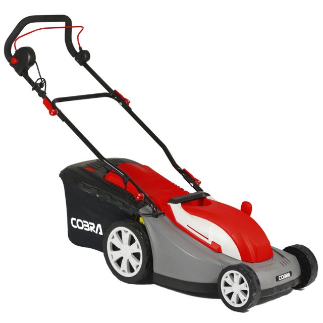 GardenTek Electric Lawnmower 38cm Cut 1600W Roller & Mulching Rotary Lawn Mower