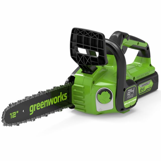 GreenWorks G24MCS10 24V Cordless Mini Pruning Chainsaw (Bare Tool)